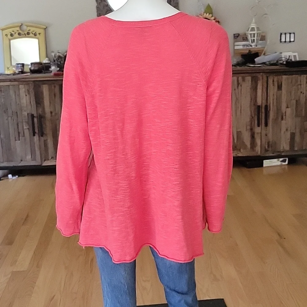 Eileen Fisher Flora Organic Linen and Cotton Blend Top - Picture 4 of 10